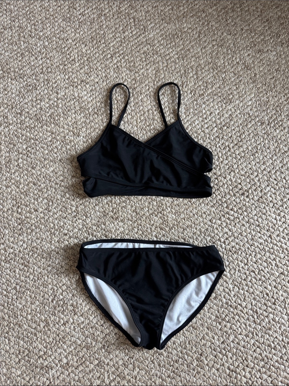 Kanu Surf Black Girls' Two-Piece Swim Bikini Set